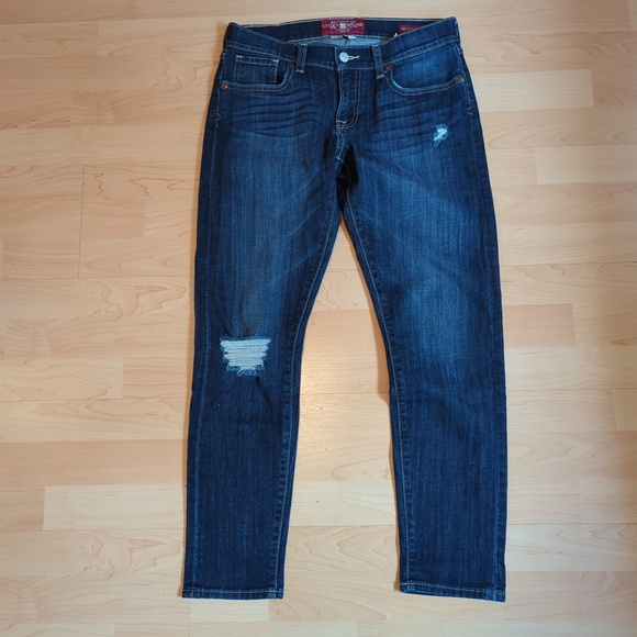 Lucky Brand Sienna Cigarette Low Rise Distressed Jeans- Size 2/26 - Picture 1 of 11